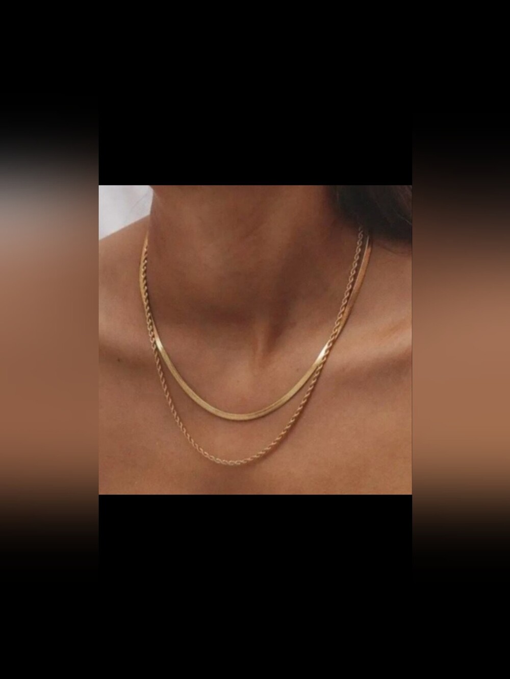 Atolea Jewelry - "IOS" Layered Gold-tone Necklace (NWT)